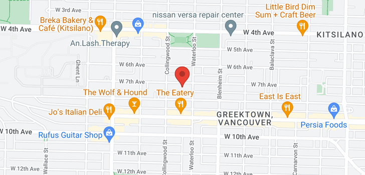 map of 3430 W 7TH AVENUE